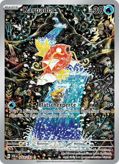 Karpador 203/193 Entwicklungen in Paldea Pokémon Karte