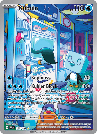 Kubuin 205/193 Entwicklungen in Paldea Pokémon Karte
