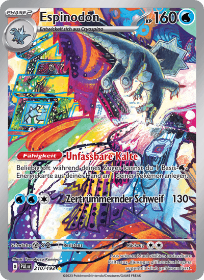 Espinodon 210/193 Entwicklungen in Paldea Pokémon Karte