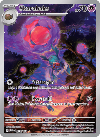 Skarabaks 215/193 Entwicklungen in Paldea Pokémon Karte