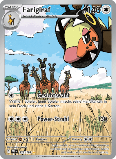 Farigiraf 228/193 Entwicklungen in Paldea Pokémon Karte