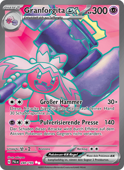 Granforgita-ex 240/193 Entwicklungen in Paldea Pokémon Karte