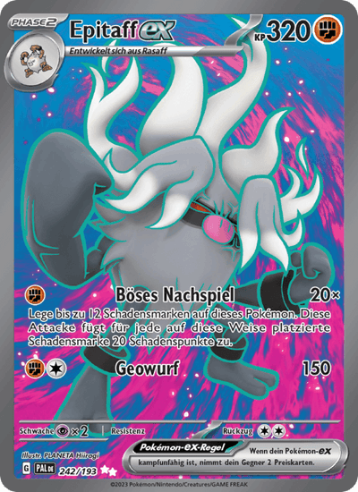 Epitaff-ex 242/193 Entwicklungen in Paldea Pokémon Karte