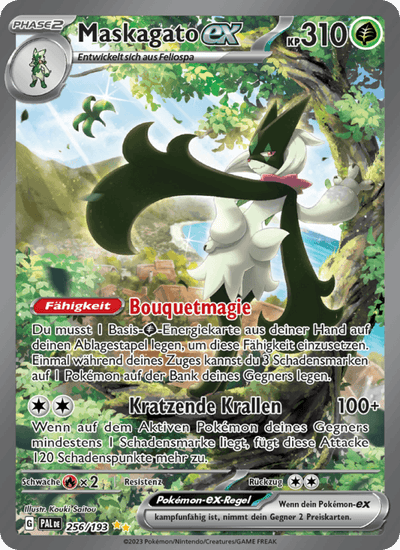 Maskagato-ex 256/193 Entwicklungen in Paldea Pokémon Karte