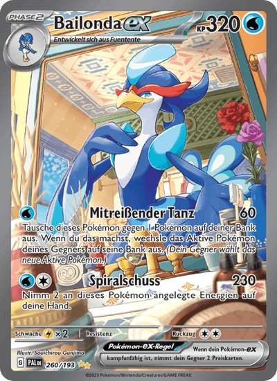 Bailonda-ex 260/193 Entwicklungen in Paldea Pokémon Karte