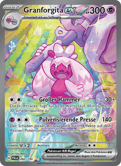 Granforgita-ex 262/193 Entwicklungen in Paldea Pokémon Karte