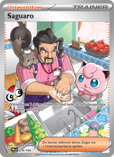 Saguaro 270/193 Entwicklungen in Paldea Pokémon Karte