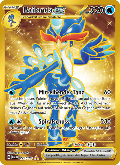 Bailonda-ex 273/193 Entwicklungen in Paldea Pokémon Karte