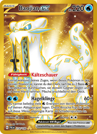 Baojian-ex 274/193 Entwicklungen in Paldea Pokémon Karte