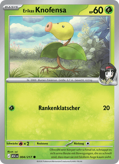 Erikas Knofensa 004/217 Erhabene Helden Pokémon Karte