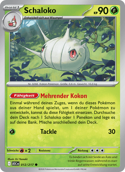 Schaloko 012/217 Erhabene Helden Pokémon Karte
