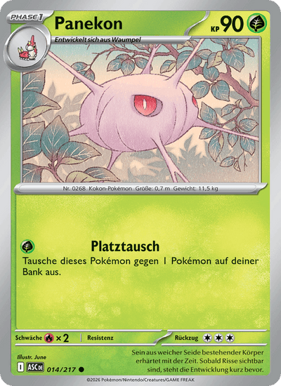 Panekon 014/217 Erhabene Helden Pokémon Karte