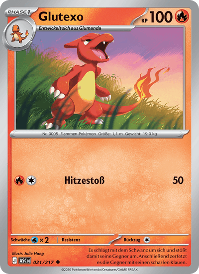 Glutexo 021/217 Erhabene Helden Pokémon Karte