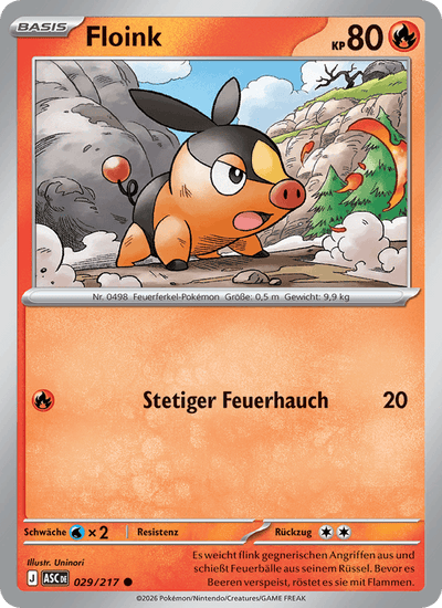 Floink 029/217 Erhabene Helden Pokémon Karte