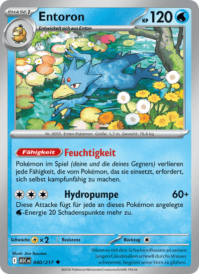 Entoron 040/217 Erhabene Helden Pokémon Karte
