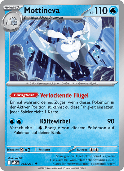 Mottineva 053/217 Erhabene Helden Pokémon Karte