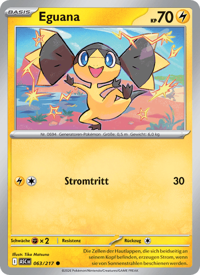 Eguana 063/217 Erhabene Helden Pokémon Karte
