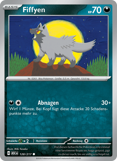 Fiffyen 128/217 Erhabene Helden Pokémon Karte