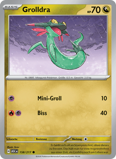 Grolldra 158/217 Erhabene Helden Pokémon Karte