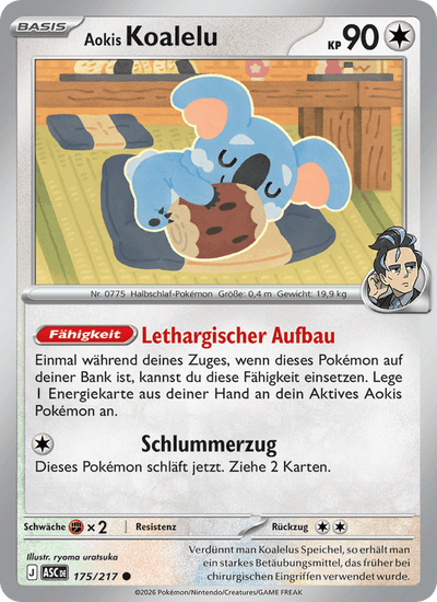 Aokis Koalelu 175/217 Erhabene Helden Pokémon Karte