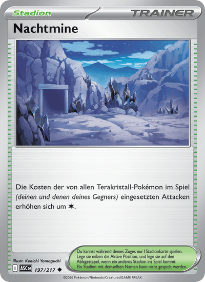 Nachtmine 197/217 Erhabene Helden Pokémon Karte