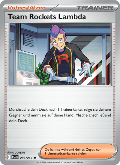 Team Rockets Lambda 207/217 Erhabene Helden Pokémon Karte