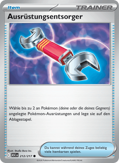 Ausrüstungsentsorger 212/217 Erhabene Helden Pokémon Karte