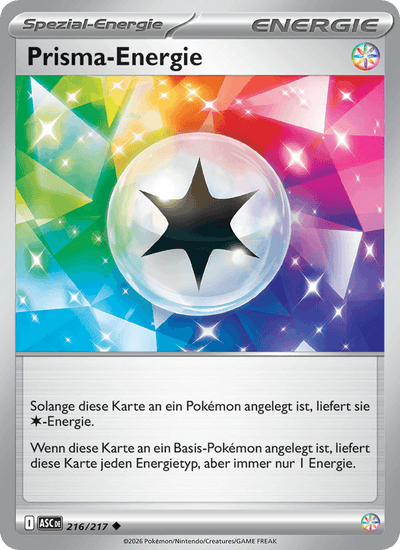 Prisma-Energie 216/217 Erhabene Helden Pokémon Karte