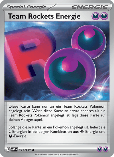 Team Rockets Energie 217/217 Erhabene Helden Pokémon Karte