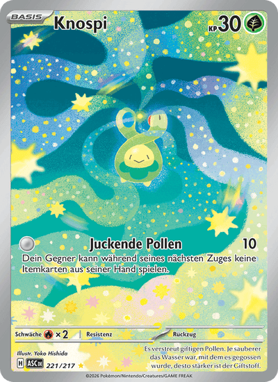 Knospi 221/217 Erhabene Helden Pokémon Karte