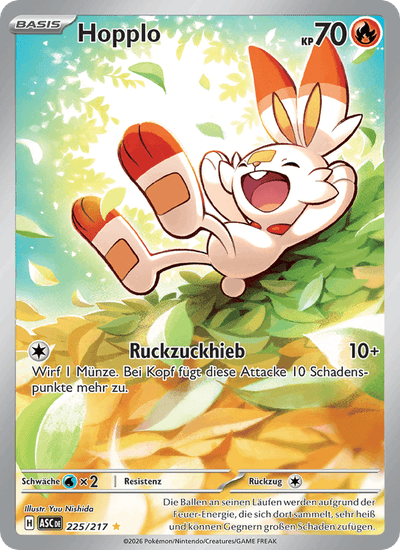 Hopplo 225/217 Erhabene Helden Pokémon Karte