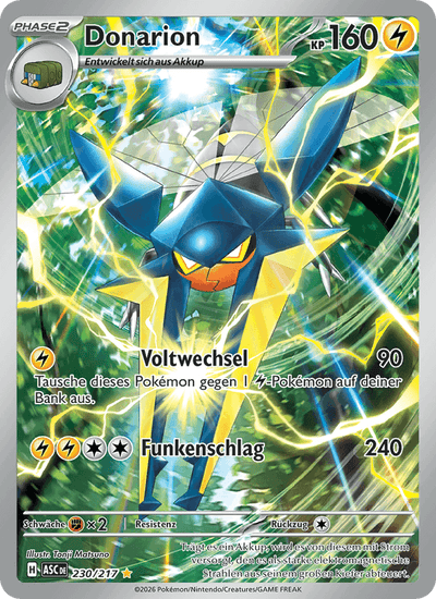 Donarion 230/217 Erhabene Helden Pokémon Karte
