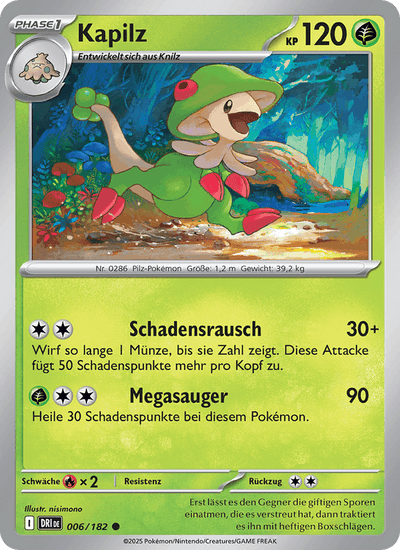 Kapilz 006/182 Ewige Rivalen Pokémon Karte