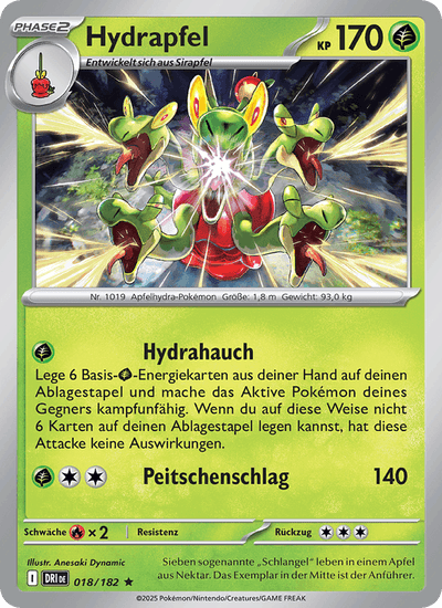 Hydrapfel 018/182 Ewige Rivalen Pokémon Karte