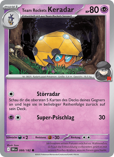 Team Rockets Keradar 088/182 Ewige Rivalen Pokémon Karte