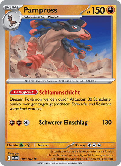 Pampross 108/182 Ewige Rivalen Pokémon Karte