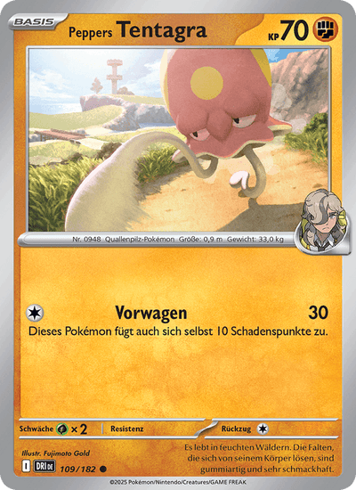 Peppers Tentagra 109/182 Ewige Rivalen Pokémon Karte