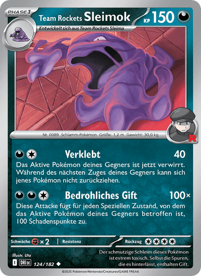 Team Rockets Sleimok 124/182 Ewige Rivalen Pokémon Karte