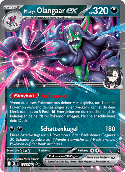 Marys Olangaar-ex 136/182 Ewige Rivalen Pokémon Karte
