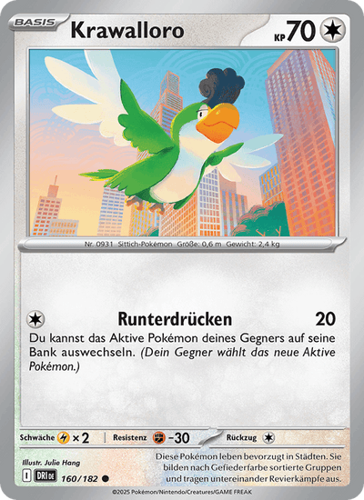 Krawalloro 160/182 Ewige Rivalen Pokémon Karte