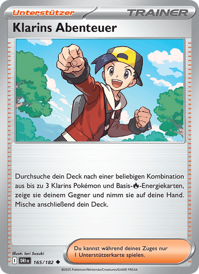 Klarins Abenteuer 165/182 Ewige Rivalen Pokémon Karte