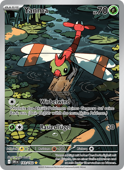 Yanma 183/182 Ewige Rivalen Pokémon Karte