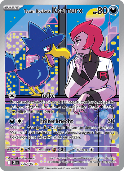 Team Rockets Kramurx 200/182 Ewige Rivalen Pokémon Karte