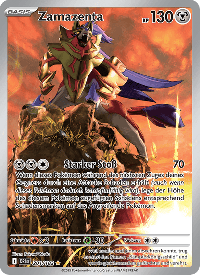 Zamazenta 201/182 Ewige Rivalen Pokémon Karte