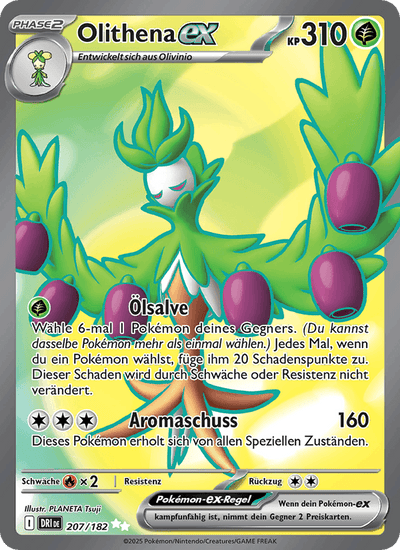 Olithena-ex 207/182 Ewige Rivalen Pokémon Karte