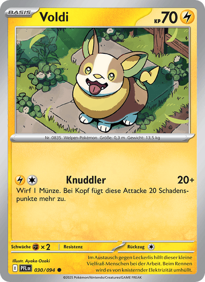 Voldi 030/094 Fatale Flammen Pokémon Karte