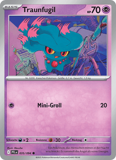 Traunfugil 035/094 Fatale Flammen Pokémon Karte