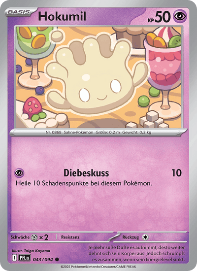 Hokumil 043/094 Fatale Flammen Pokémon Karte