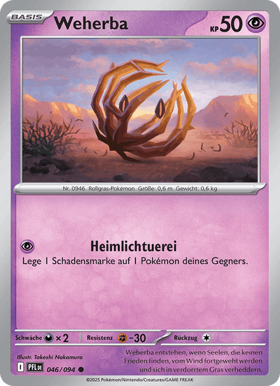 Weherba 046/094 Fatale Flammen Pokémon Karte