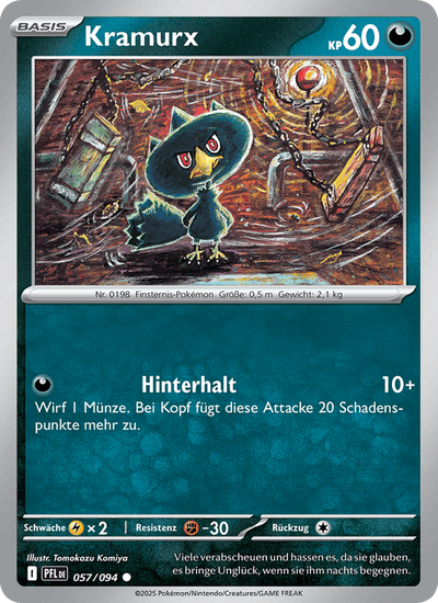 Kramurx 057/094 Fatale Flammen Pokémon Karte